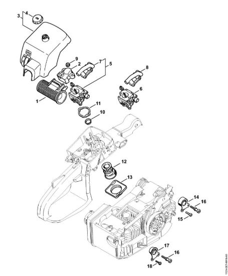 Filtro aria MS 200 Motoseghe a benzina (MS) MS 200 della marca STIHL