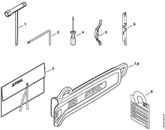 Attrezzi, accessorio a richiesta Motoseghe a benzina (MS) MS 201 T della marca STIHL