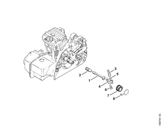Pompa olio Motoseghe a benzina (MS) MS 230 della marca STIHL