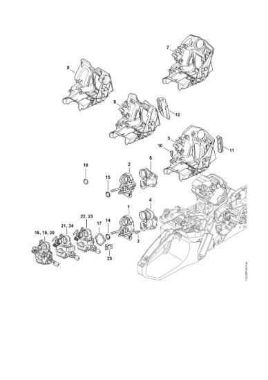 Picture of Supporto carburatore MS 362-VW