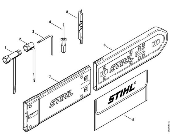 Attrezzi, accessorio a richiesta Motoseghe a benzina (MS) MS 441 C-MQ della marca STIHL