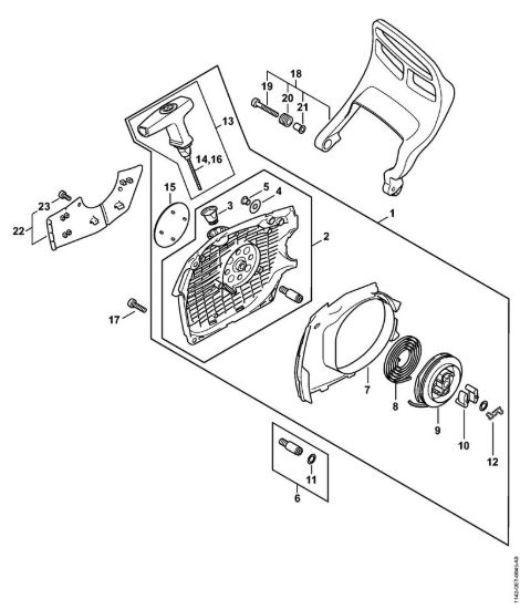 Dispositivo di avviamento M-Tronic Motoseghe a benzina (MS) MS 462 C-M della marca STIHL