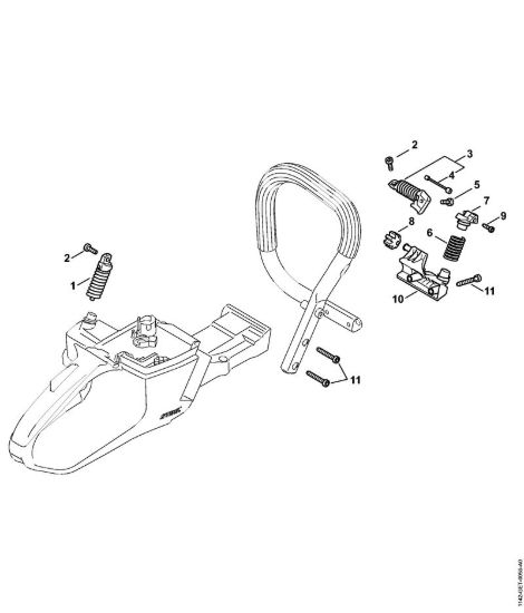 Sistema AV Motoseghe a benzina (MS) MS 462 C-M R RettungssÃ¤ge della marca STIHL