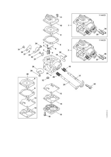 Picture of Carburatore 1144/05, 1144/25 MS 651