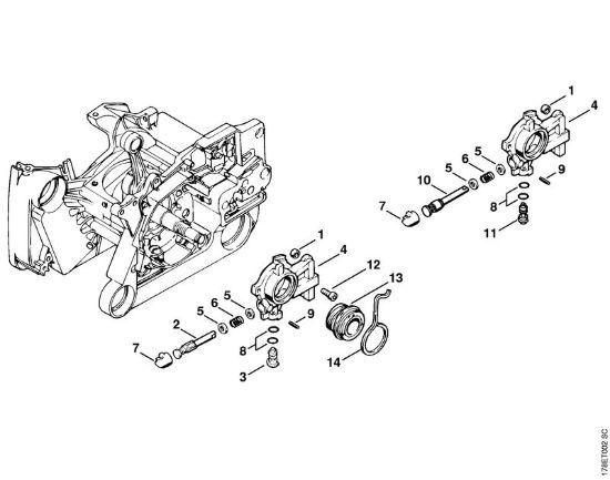 Pompa olio Motoseghe a benzina (MS) MS 660 della marca STIHL