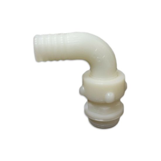 Raccordo curvo in Nylon filetto 1" 1/2 (diam. 40 mm)