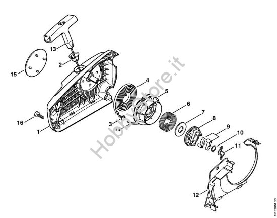 Dispositivo di avviamento ErgoStart Motoseghe a benzina (MS) MS 192 TC-E della marca STIHL