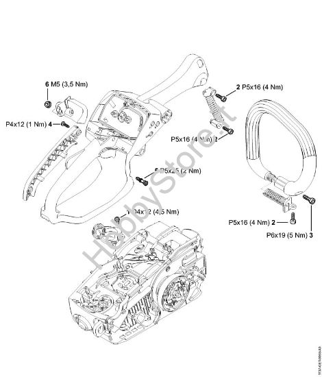 Coppie di serraggio Motoseghe a benzina (MS) MS 193 C-E della marca STIHL