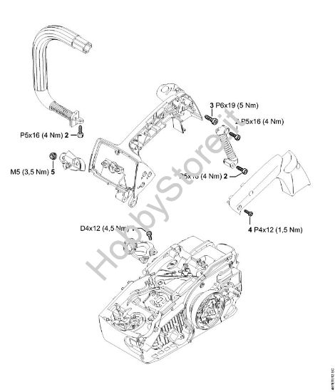 Coppie di serraggio Motoseghe a benzina (MS) MS 193 T della marca STIHL