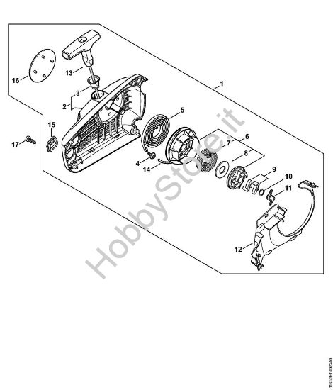 Dispositivo di avviamento ErgoStart Motoseghe a benzina (MS) MS 194 TC-E della marca STIHL
