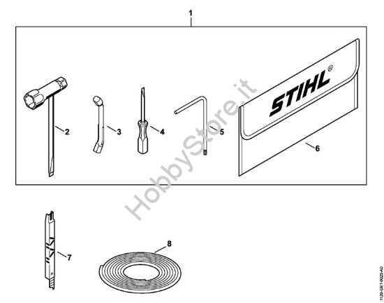 Attrezzi, accessorio a richiesta Motoseghe a benzina (MS) MS 200 della marca STIHL