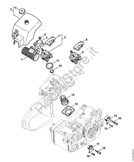 Filtro aria MS 200 Motoseghe a benzina (MS) MS 200 della marca STIHL