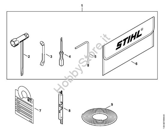 Attrezzi, accessorio a richiesta Motoseghe a benzina (MS) MS 200 T della marca STIHL