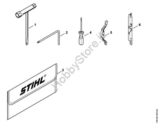 Attrezzi, accessorio a richiesta Motoseghe a benzina (MS) MS 201 C-EM della marca STIHL