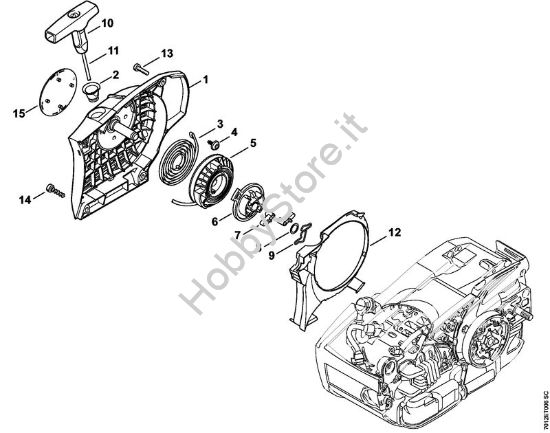 Dispositivo Di Avviamento Motosega Decespugliatore STIHL 41280802101 - Foto 10