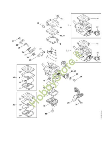 Picture of Carburatore 1145/22, 1145/27, C1Q-S274 MS 201 TC-M