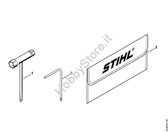 Attrezzi, accessorio a richiesta Motoseghe a benzina (MS) MS 241 C-M VW della marca STIHL