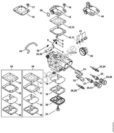Carburatore Motoseghe a benzina (MS) MS 251 C-BE della marca STIHL