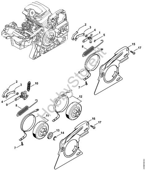 Freno catena Motoseghe a benzina (MS) MS 251 C-BEQ della marca STIHL