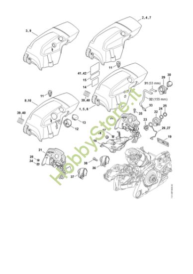 Picture of Cappottatura, Condotto aria MS 261