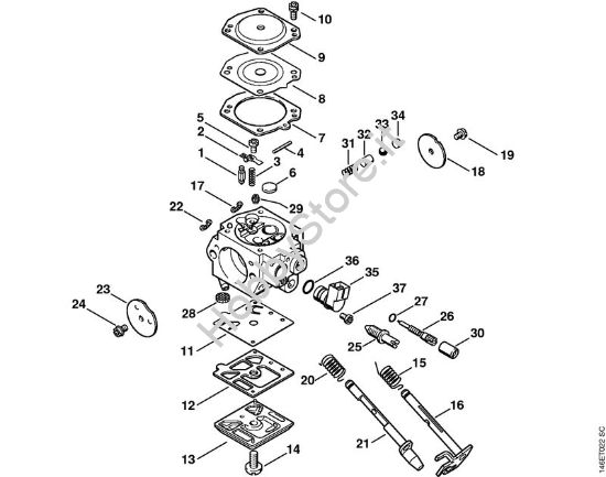 Carburatore HD-39 Motoseghe a benzina (MS) MS 280 C-B della marca STIHL