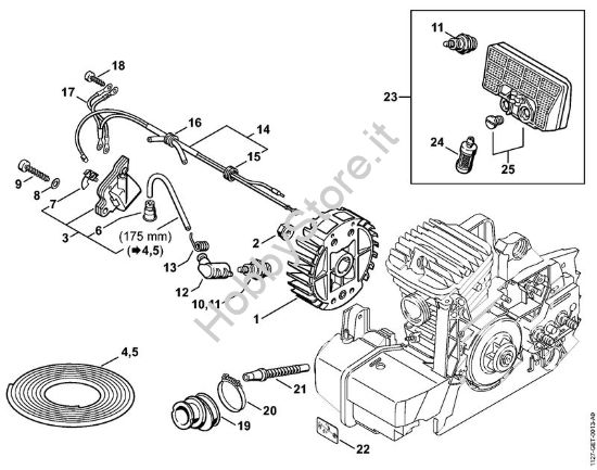 Impianto di accesione Motoseghe a benzina (MS) MS 290-Z della marca STIHL
