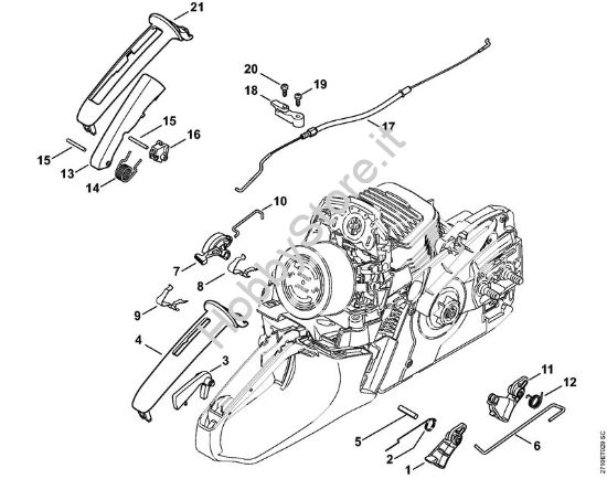 Comando gas Motoseghe a benzina (MS) MS 291 C-BEQ della marca STIHL