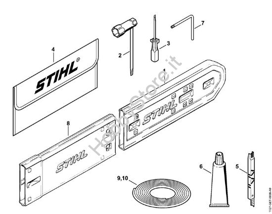 Attrezzi, accessorio a richiesta Motoseghe a benzina (MS) MS 310 della marca STIHL
