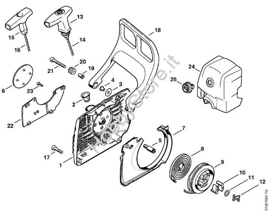 Dispositivo di avviamento Motoseghe a benzina (MS) MS 341 della marca STIHL