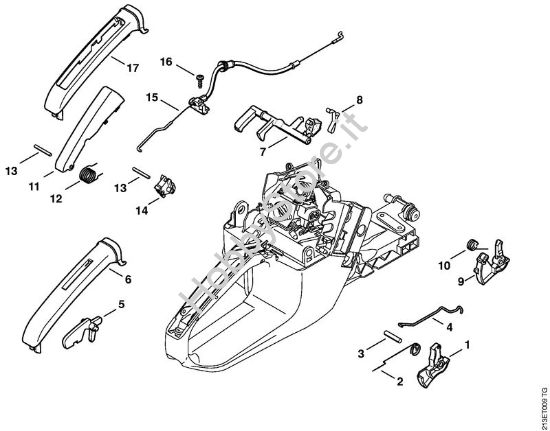 Comando gas Motoseghe a benzina (MS) MS 361 C-BQ della marca STIHL