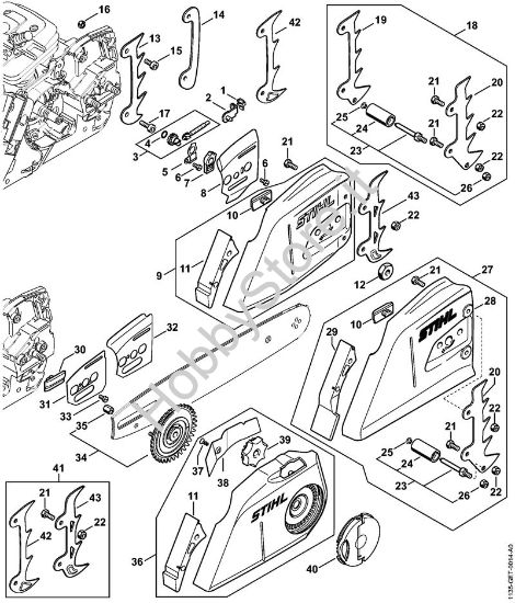 Dispositivo tendicatena Motoseghe a benzina (MS) MS 361 C-Q della marca STIHL