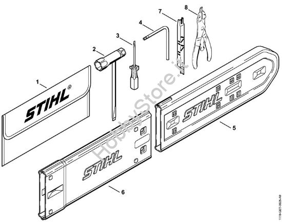 Attrezzi, accessorio a richiesta Motoseghe a benzina (MS) MS 380 della marca STIHL