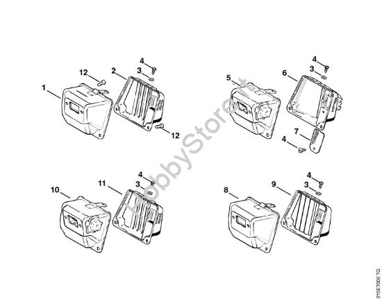 Silenziatore Motoseghe a benzina (MS) MS 380 della marca STIHL
