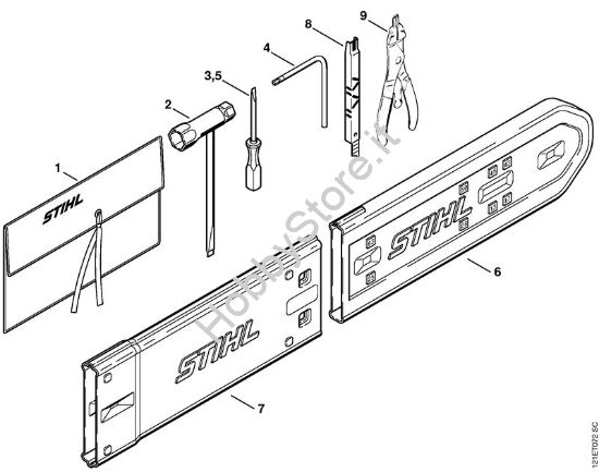 Attrezzi, accessorio a richiesta Motoseghe a benzina (MS) MS 381 della marca STIHL
