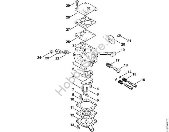 Carburatore Bing 48A125 (50.2008) Motoseghe a benzina (MS) MS 381 della marca STIHL