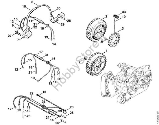 Impianto di accesione Motoseghe a benzina (MS) MS 440-D della marca STIHL