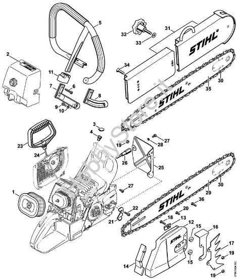 Motosega di pronto intervento USA Motoseghe a benzina (MS) MS 460-Z Magnum della marca STIHL