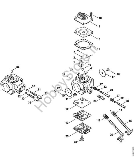 Carburator HD-50, HD-51 Motoseghe a benzina (MS) MS 461-R della marca STIHL