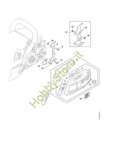 Picture of Coperchio rocchetto catena MS 462 C-M