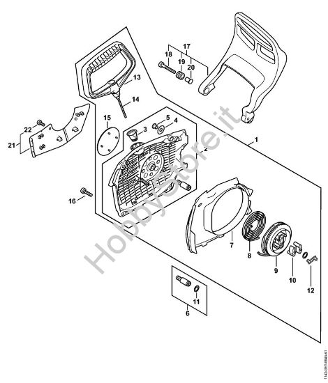 Dispositivo di avviamento Motosega di pronto intervento Motoseghe a benzina (MS) MS 462 C-M R RettungssÃ¤ge della marca STIHL