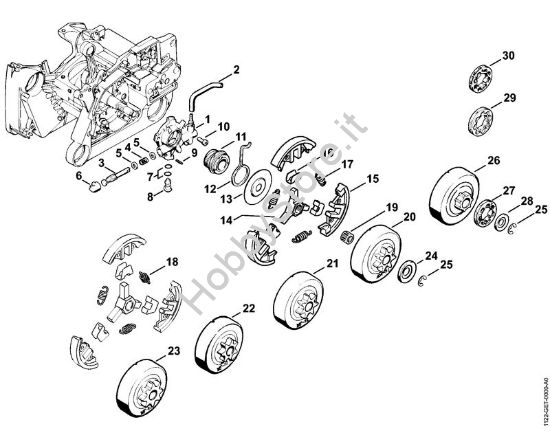 Pompa olio, frizione Motoseghe a benzina (MS) MS 640 della marca STIHL