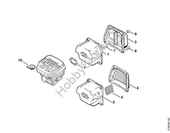Silenziatore Motoseghe a benzina (MS) MS 640 della marca STIHL