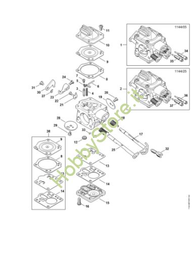 Picture of Carburatore 1144/05, 1144/25 MS 651