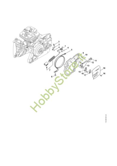 Picture of Freno catena, Dispositivo tendicatena MS 651