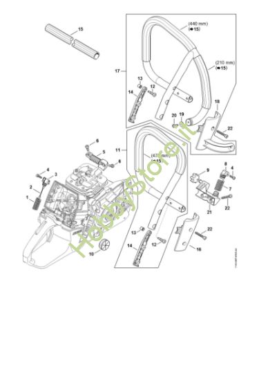 Picture of Sistema AV, Manico tubolare MS 651-R