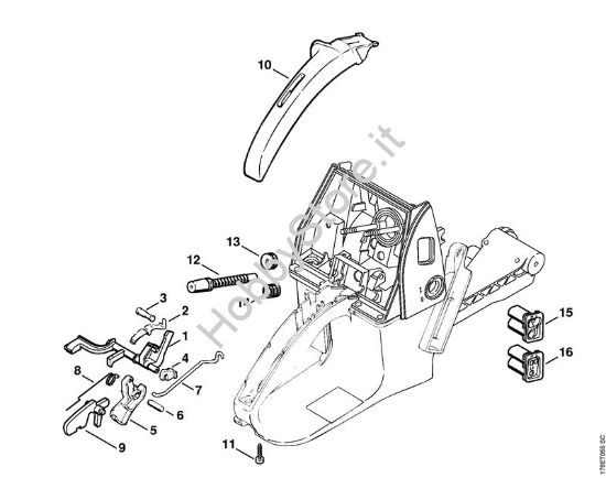 Comando gas Motoseghe a benzina (MS) MS 660-W della marca STIHL
