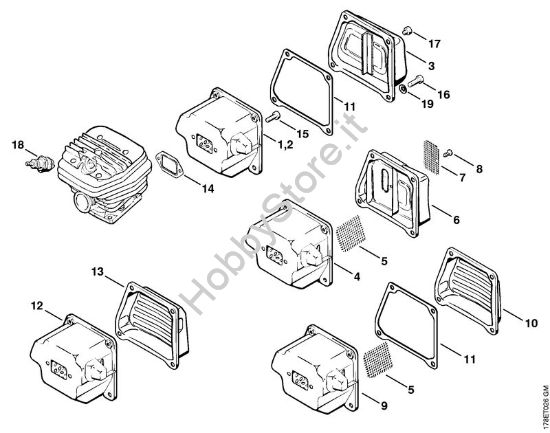 Silenziatore Motoseghe a benzina (MS) MS 660-W della marca STIHL
