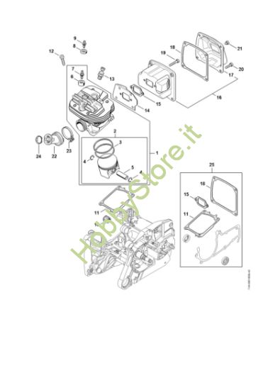 Picture of Cilindro, silenziatore MS 661