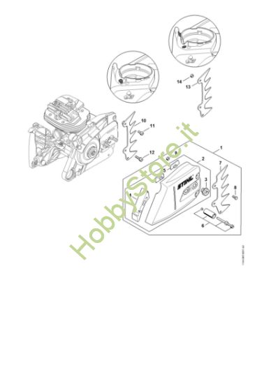 Picture of Coperchio rocchetto catena MS 661 C-M W