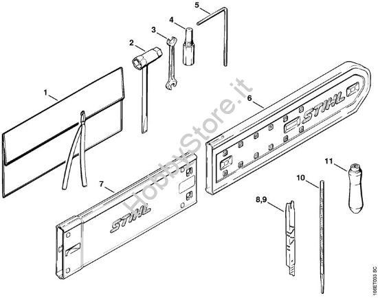Attrezzi, accessorio a richiesta Motoseghe a benzina (MS) MS 720 della marca STIHL